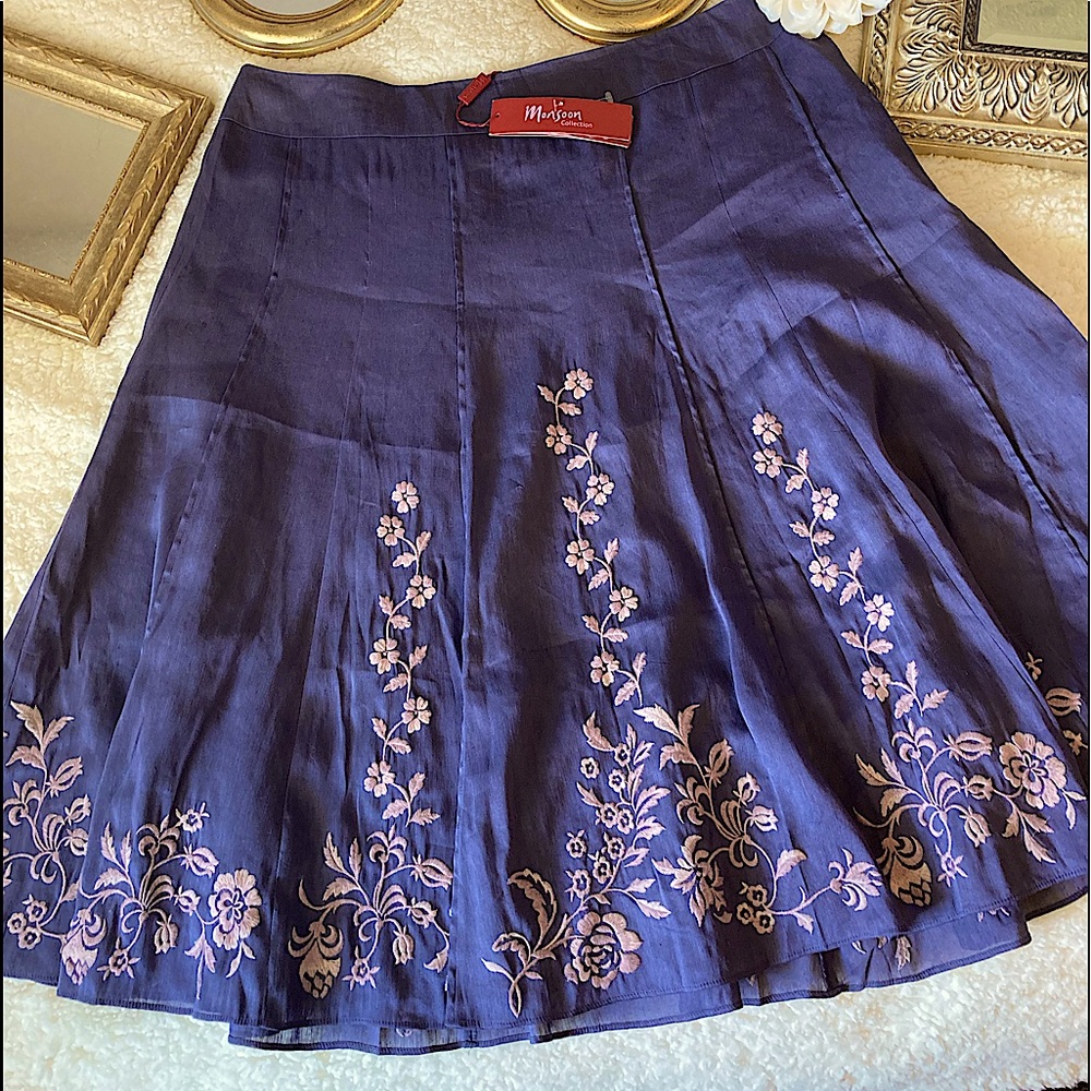 Monsoon Linen Skirt NWT SZ-18